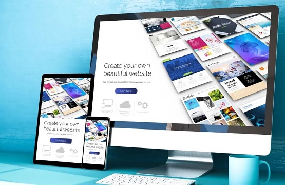 An illustration representing custom websites