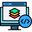Full stack development icon