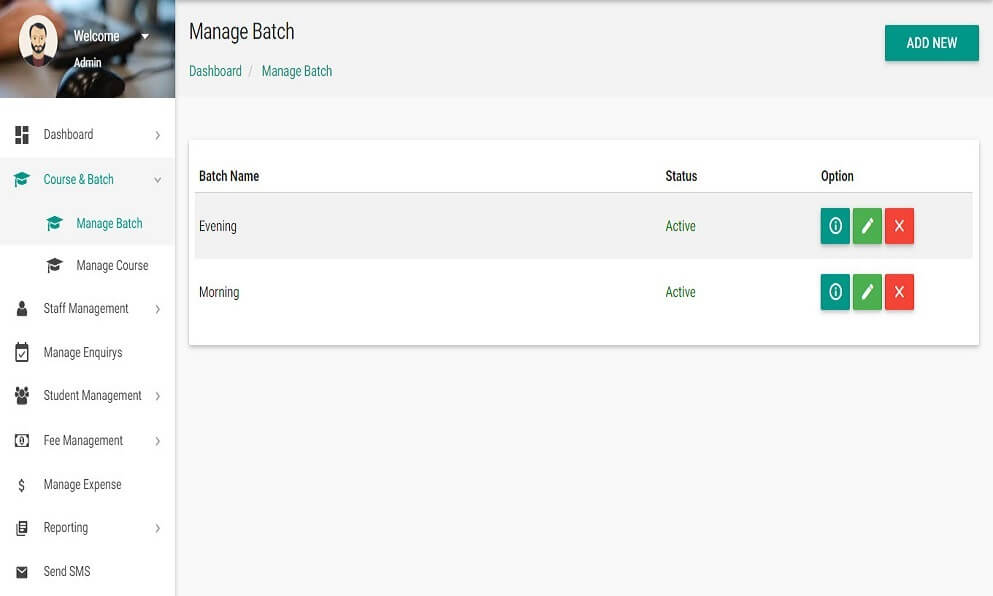 Institute Management System